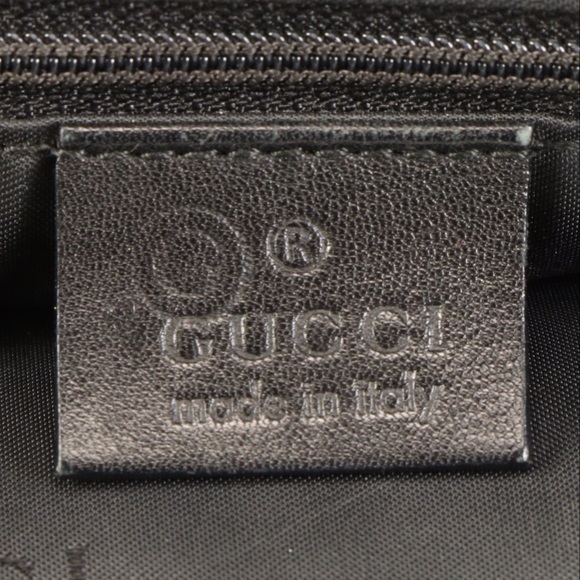 Authentic Gucci Razor Black Leather Bag With Nylon & Leather Strap - Picture 11 of 14